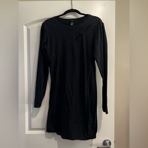 Wild Fable Black Long Sleeve Sheath Dress